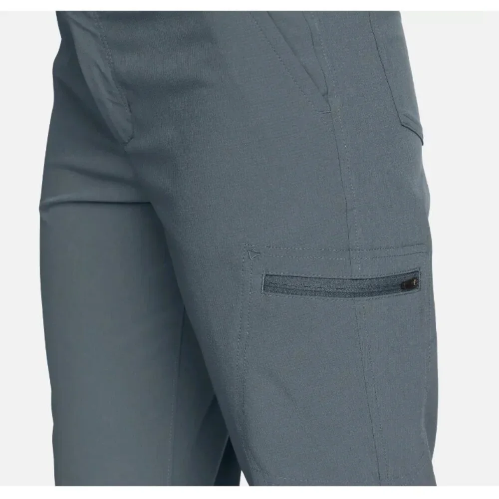 Eddie Bauer Women's Ripstop Capri Stretch Secure Pocket Grey - Picture 5 of 6